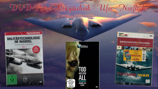 Kriegstechnik - Ufos - Nurflügler - 3 DVD-Paket